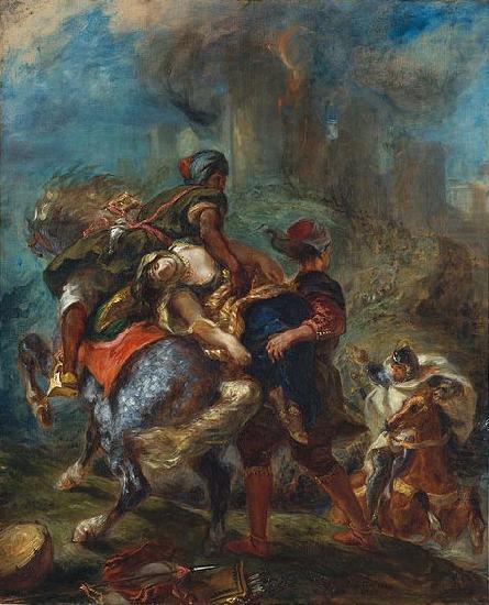 Eugene Delacroix The Abduction of Rebecca china oil painting image